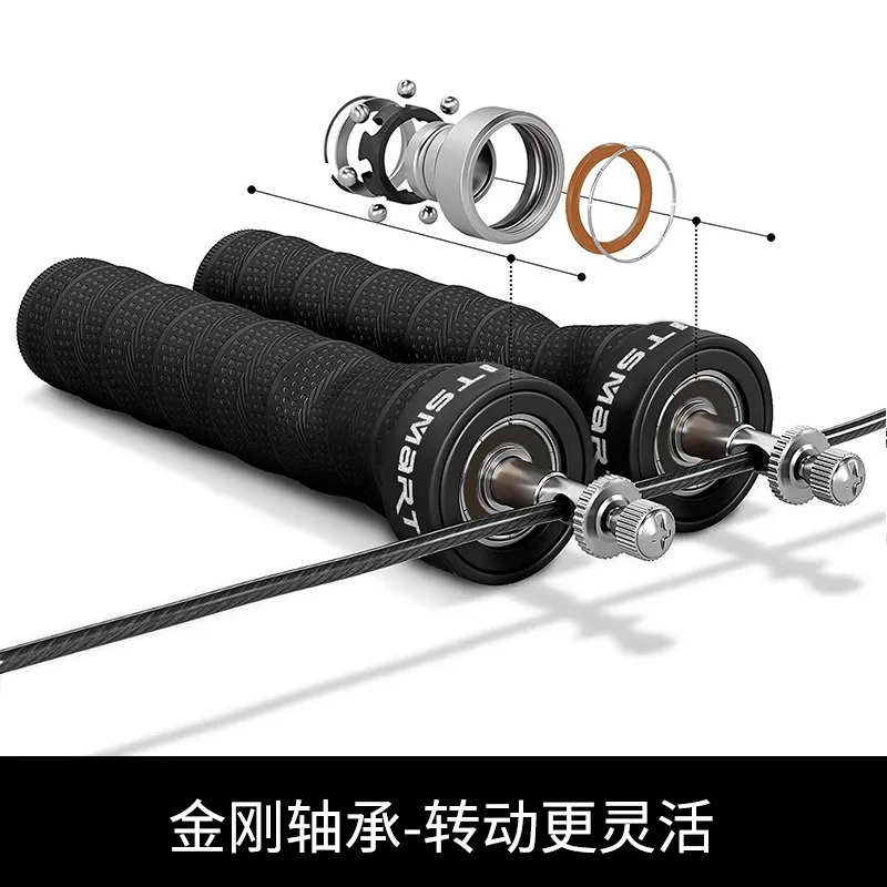 Rapid Speed Jump Rope Steel Wire Skipping Rope Exercise Adjustable Jumping Fitness Workout Training Home Sport Equipment