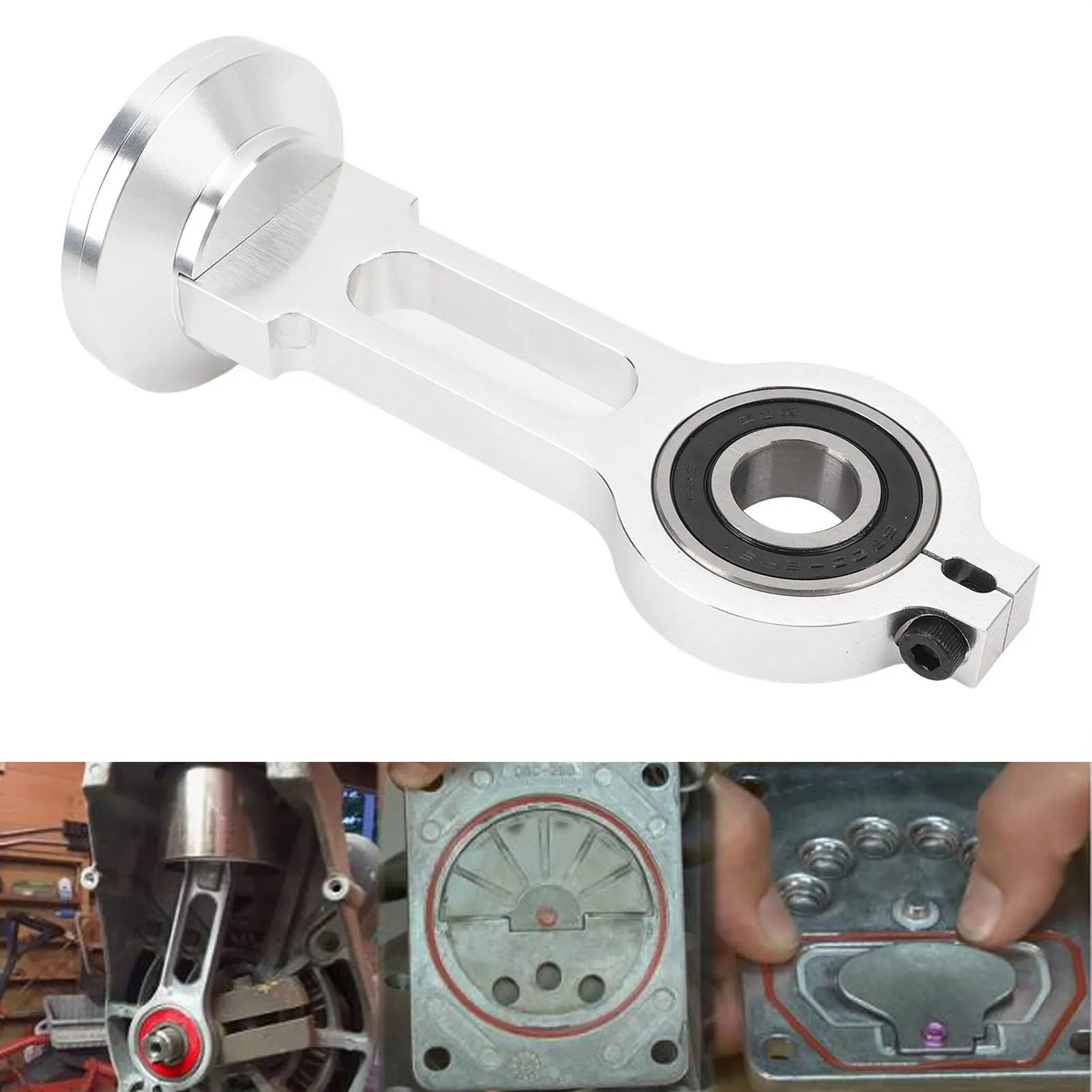 KK-4835 Compressor Piston Kit Connecting Rod Replacement Kit For Craftsman Porter Cable Devildis Oil Free Air Compressor Pump