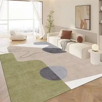 Modern Golden Geometric Carpet for Living Room Large Area Decoration Home Rugs for Bedroom Soft Non-slip 200x300 Lounge Sofa Mat 2