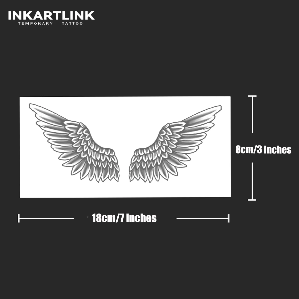 Wing Temporary Tattoo,Lasts To 15 Days New Technology Magic Waterproof Semi Permanent Sticker. 4