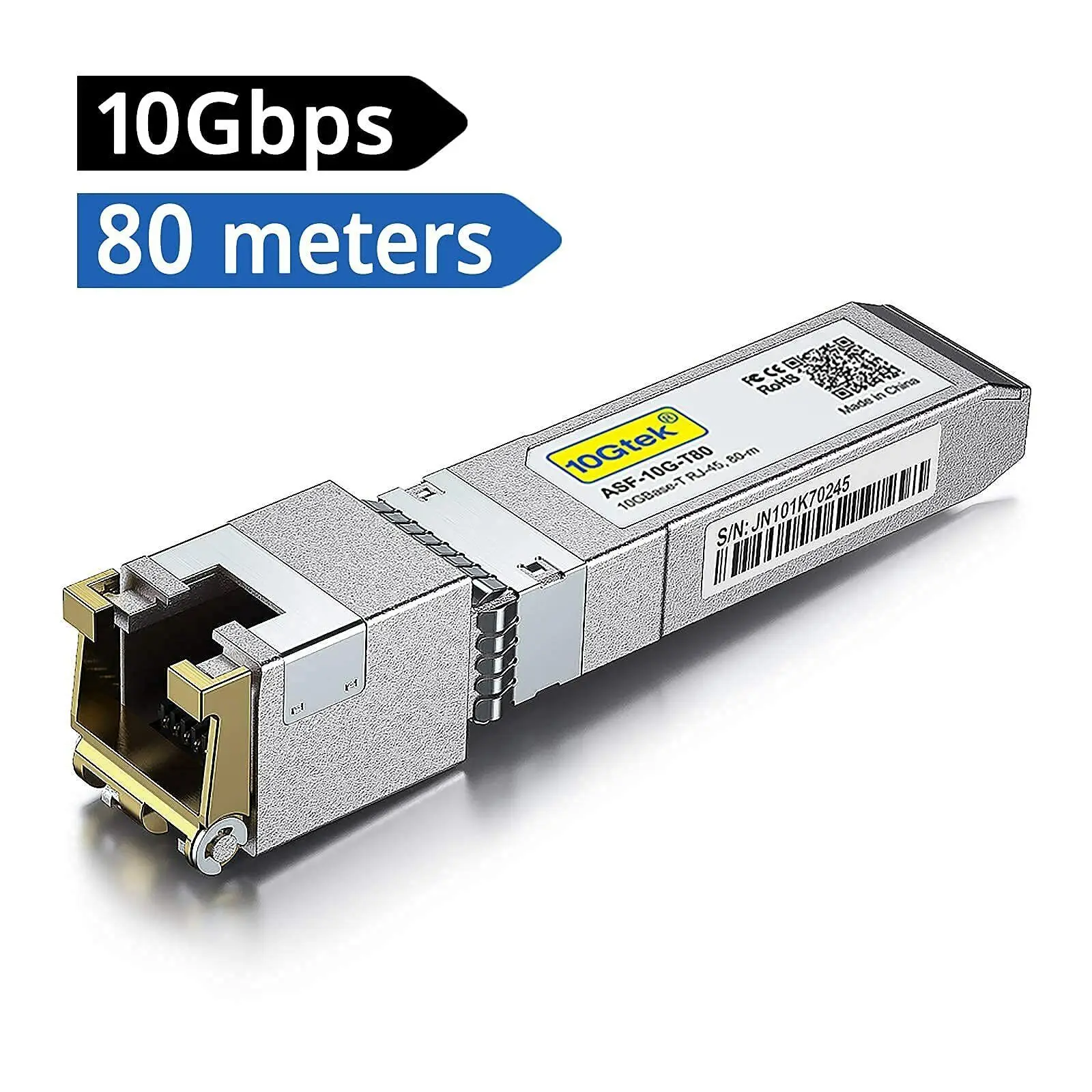 10GBase-T SFP+ Transceiver Module RJ-45 to SFP+ CAT.6a Compatible with Cisco Ubiquiti UniFi 80M ubiquiti unifi switch xg 6poe
