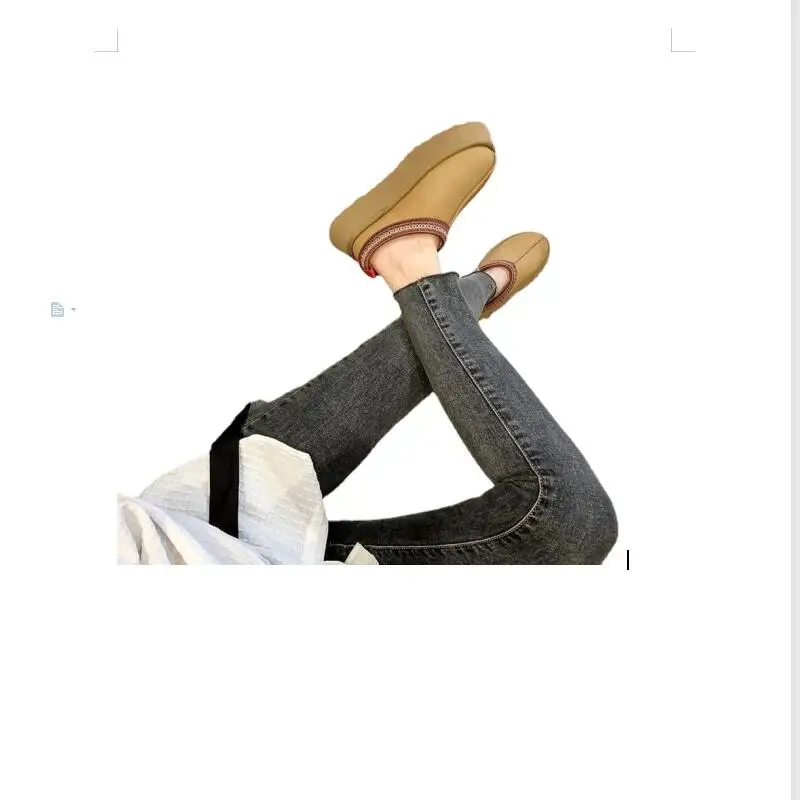 Ethnic style thick-soled snow boots women's 2023 winter new fleece-lined warm cotton shoes fur integrated cotton slippers