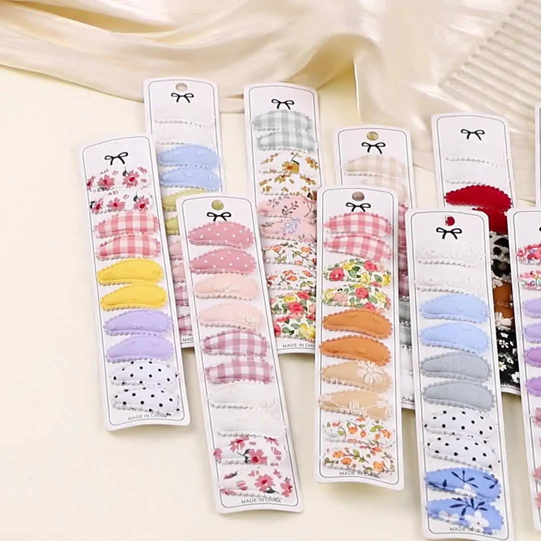 Clip Per Capelli Bambine 10 Pezzi - Design Cartoon 5cm, Accessori Carini Per Feste E Quotidiano - Foto 5