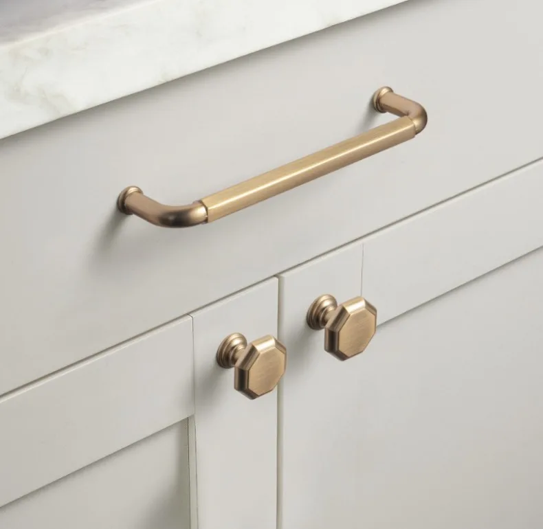 5 Inch (128mm) Hole Center Cabinet Pulls Antique Brass Zinc Alloy Kitchen Drawer Pulls Dresser Knobs Drawer Handles Hardware