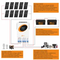 Onduleur solaire hybride jsdsolar 4KW 11KW 6500W 230VAC MPPT 120A avec chargeur solaire 500VDC, entrée PV, onde sinusoïdale pure, Wifi, RS485, BMS 6