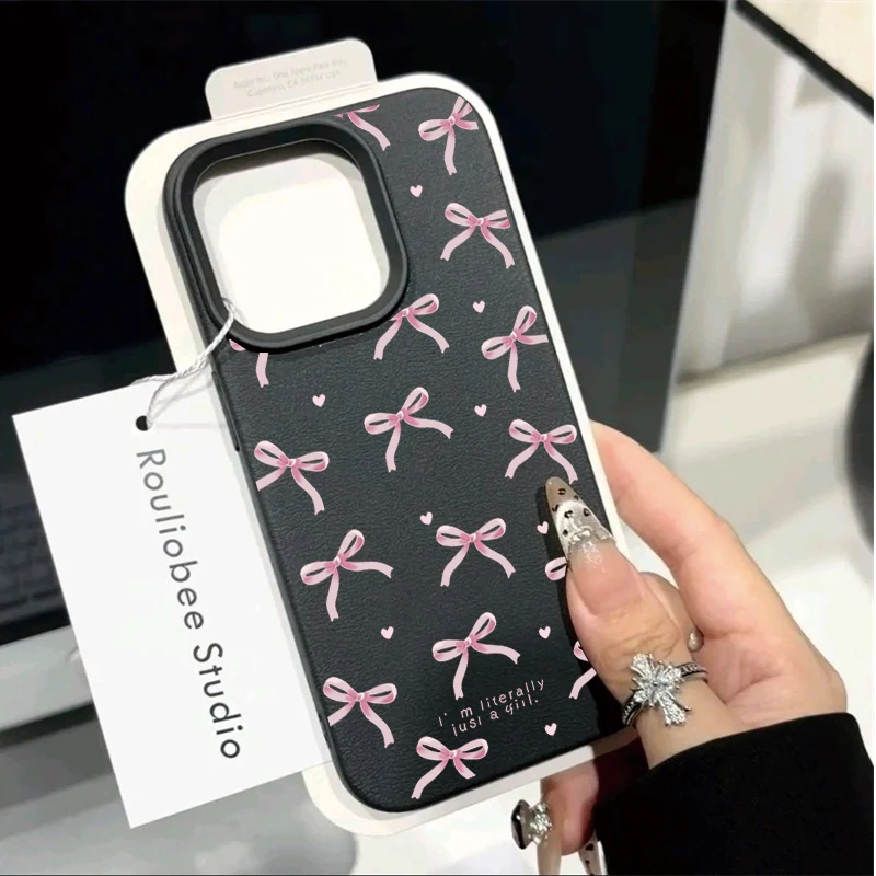 Pink Bowknot Love Phone Case Cover