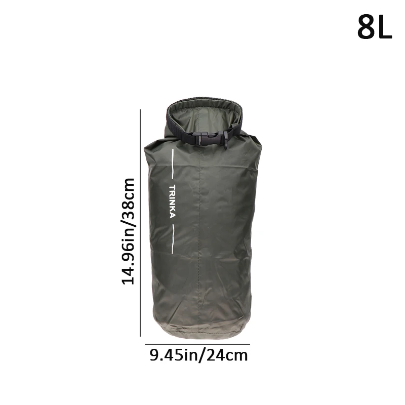 תיק אחסון עמיד למים בנפח 8 ליטר, 40 ליטר ו-70 ליטר לסירות, קיאקים, קנוואינג ונסיעות בחוץ