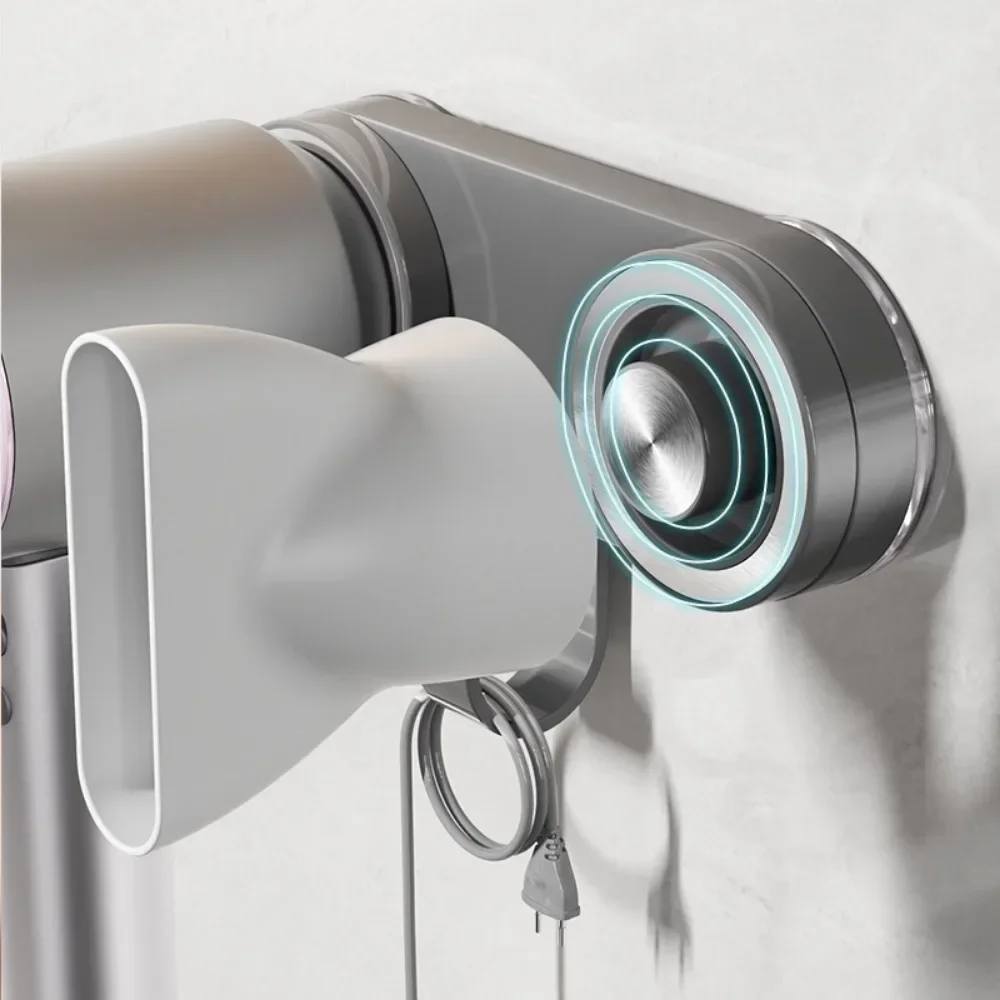 Suction cup magnetic suction hair dryer bracket Storage Rack Hair Dryer Holder
