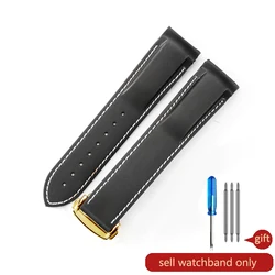 Omega Seamaster Vibrant Orange Silicone Watchband - Durable, Heat - Resistant & Soft - Textured - 22mm (Black White - GD - Z3)