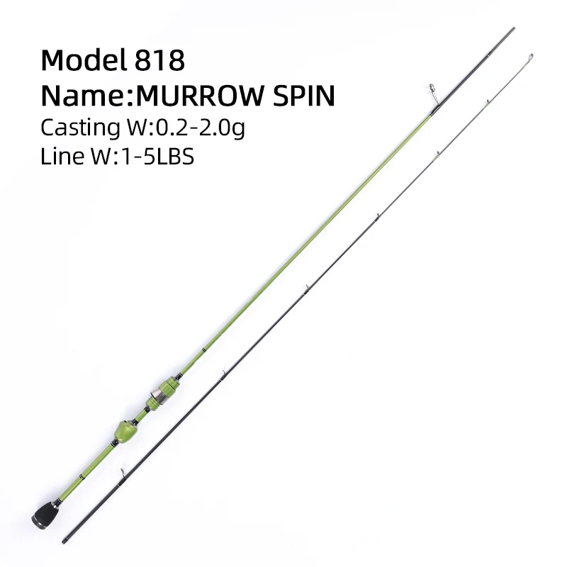 Canne à Pêche Spinning Mifine Legends - 1,85 M, 0,2 à 2 G - Neuf Pour Pêche En Eau Douce
