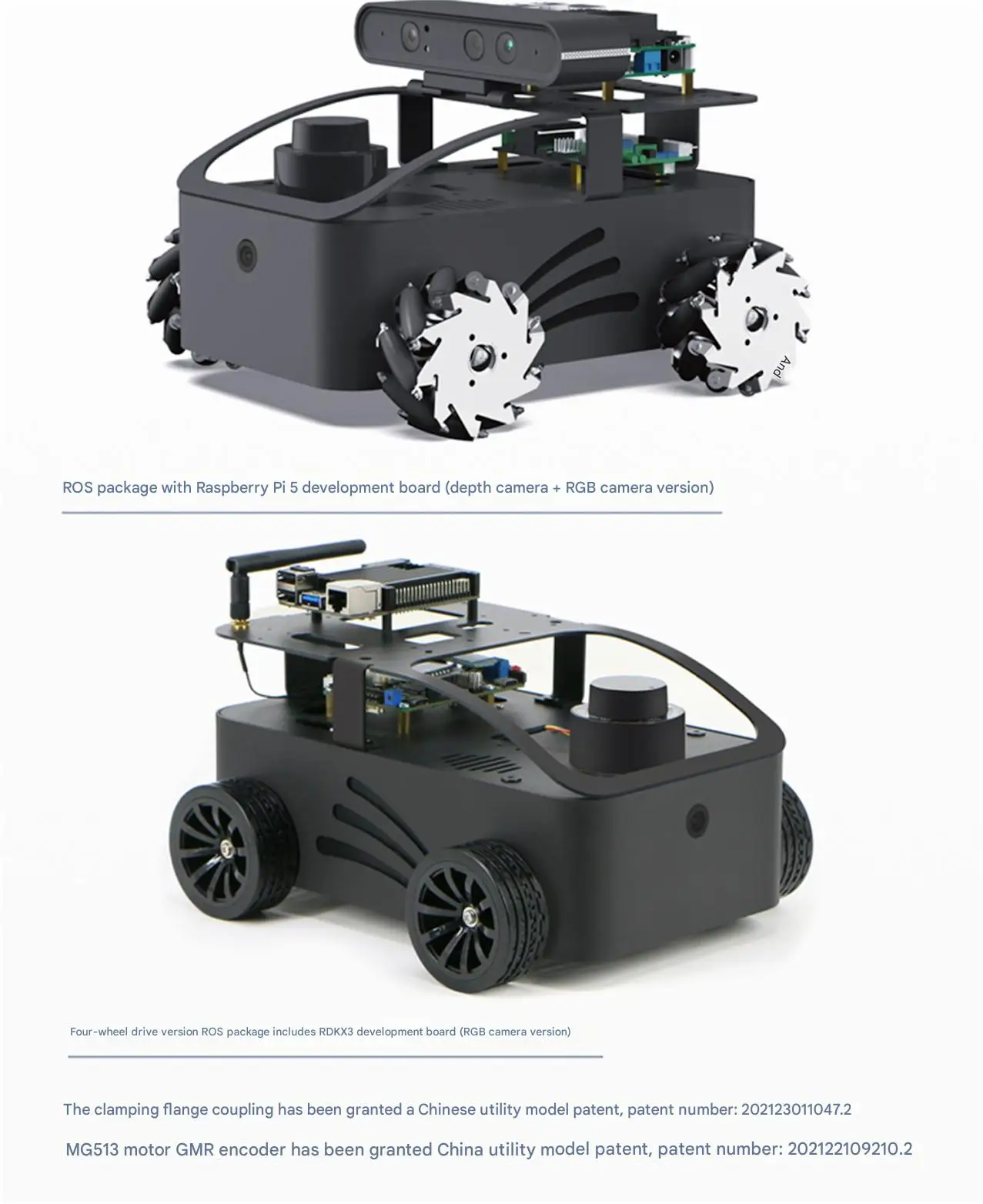 WHEELTEC V550 ROS2 educational robot, it comes with an artistic industrial desig