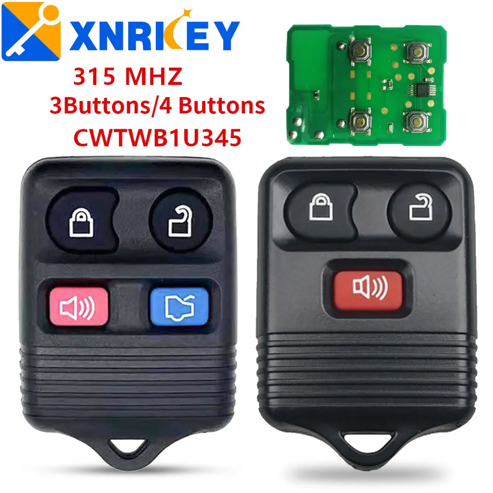 

XNRKEY 4 кнопки 315 МГц дистанционный ключ для Ford Mustang Focus Lincoln LS Town автомобильный Mercury Grand Marquis соболиный дистанционный ключ