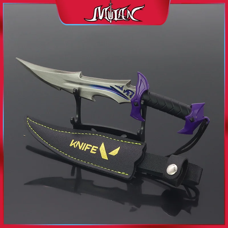 Valorant Weapon Melee Pocket Knife 18cm Handicrafts Holster Portable Alloy Samurai Swords Royal Steel Katana Toys for Boy Gifts