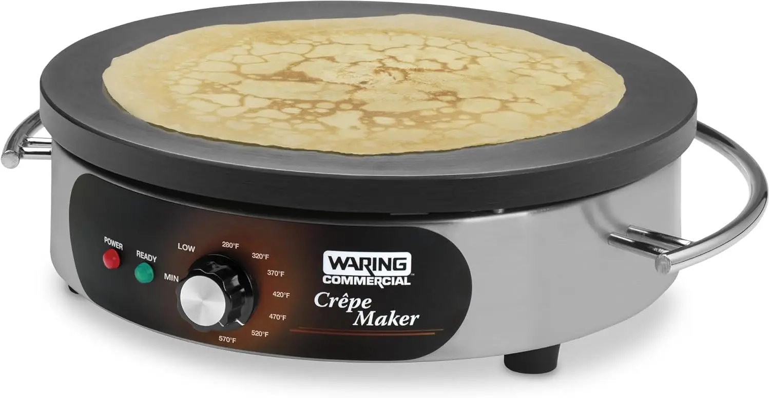 Commercial WSC160X 16" Electric Crepe Maker, Cast Iron Cooking Surface, Stainless Steel Base, Includes Batter Spreader an 3