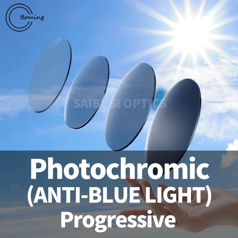 

1.56 1.61 Aspherical Prescription Anti-blue Progressive discoloration lenses Sunglasses lenses Single vision outdoor gray brown