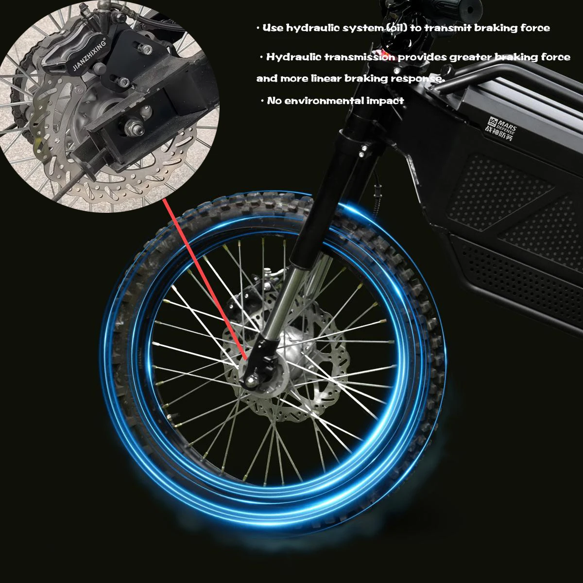 Adult electric off-road motorcycle, 2000w electric motorcycle, all-terrain, multi-suspension, outdoor off-road motorcycle