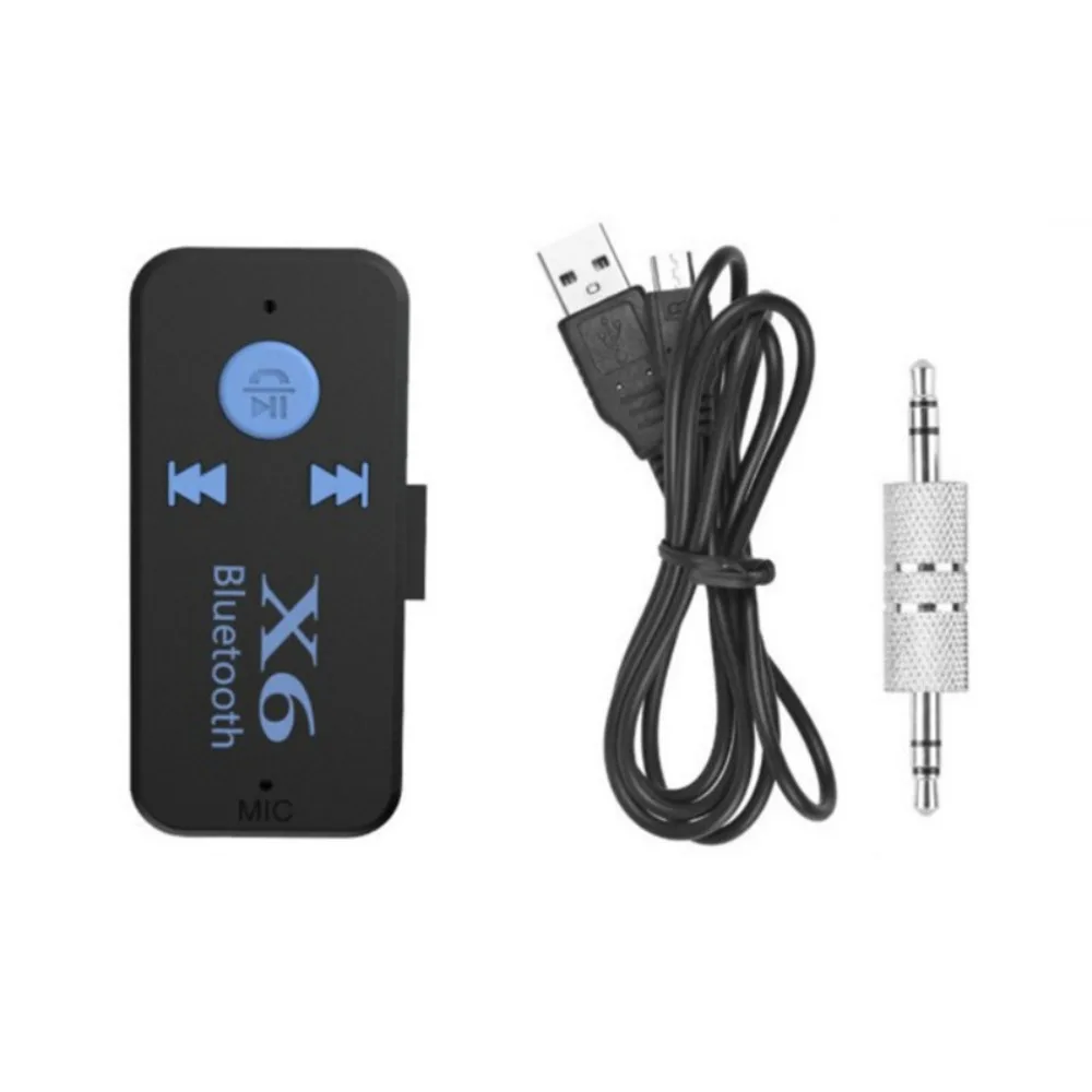 MIC X6 Bluetooth Receiver Mp3 Player 3.5mm Aux Jack USB Wireless Audio Adapter Support TF Card Wireless Music Receiver Car Kit bluetooth audio adapter bluetooth mp3 receiver bluetooth music player car audio converter