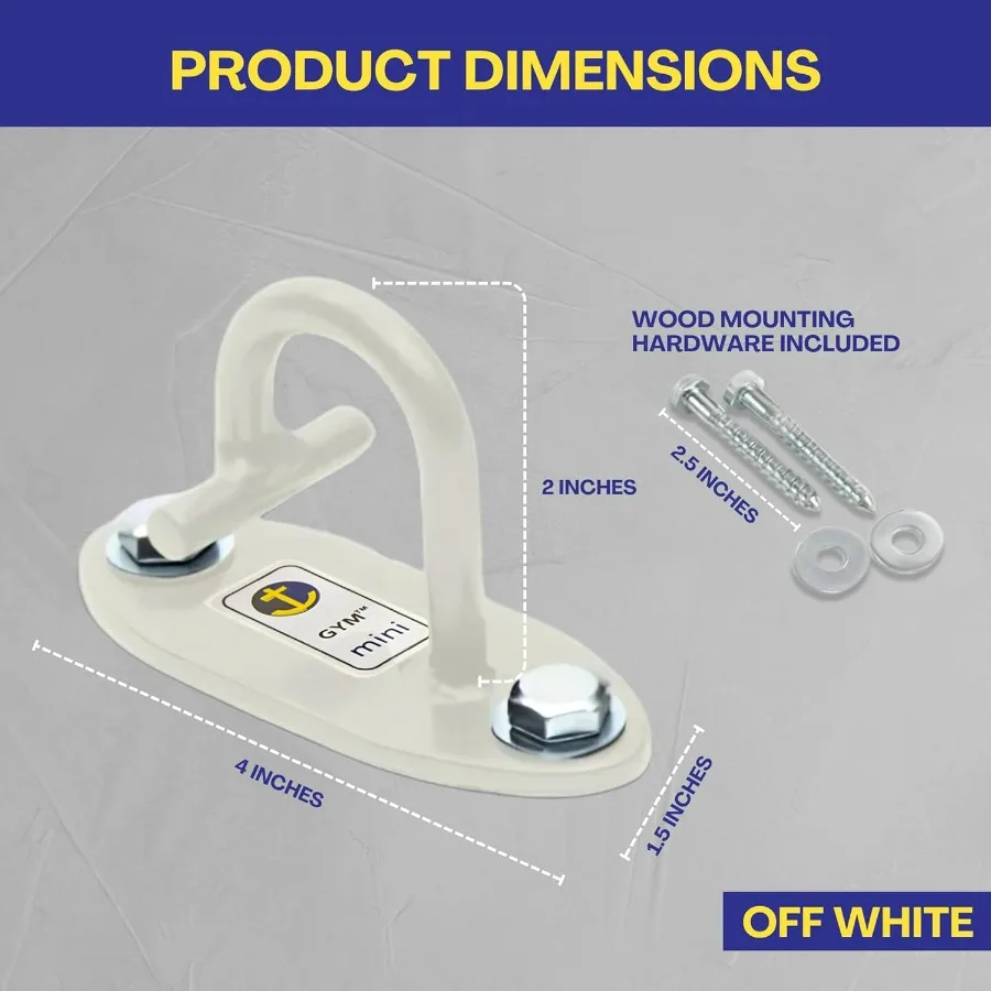 Mini H1 - Resistance Band Wall Anchors for Home Workouts | Wall Mount Anchor for Resistance Bands, Stretch Straps & Suspension T