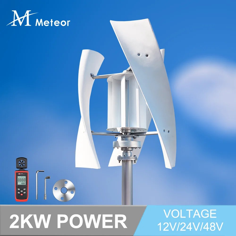 

2000W Vertical Wind Turbine Generator Power Camping Windmill Electrical Generator Free Energy Magnetic Generator Home Appliance