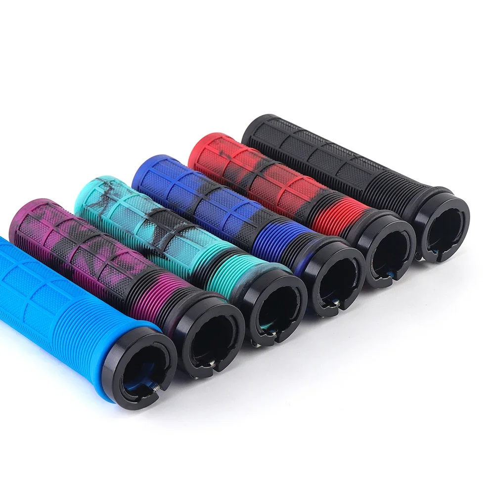 TPR Bicycle Handlebar Grips Anti-skid Bar Grips Shock Absorbing MTB Mountain Bike Handlebar Shock-absorbing Cover Cycling Access