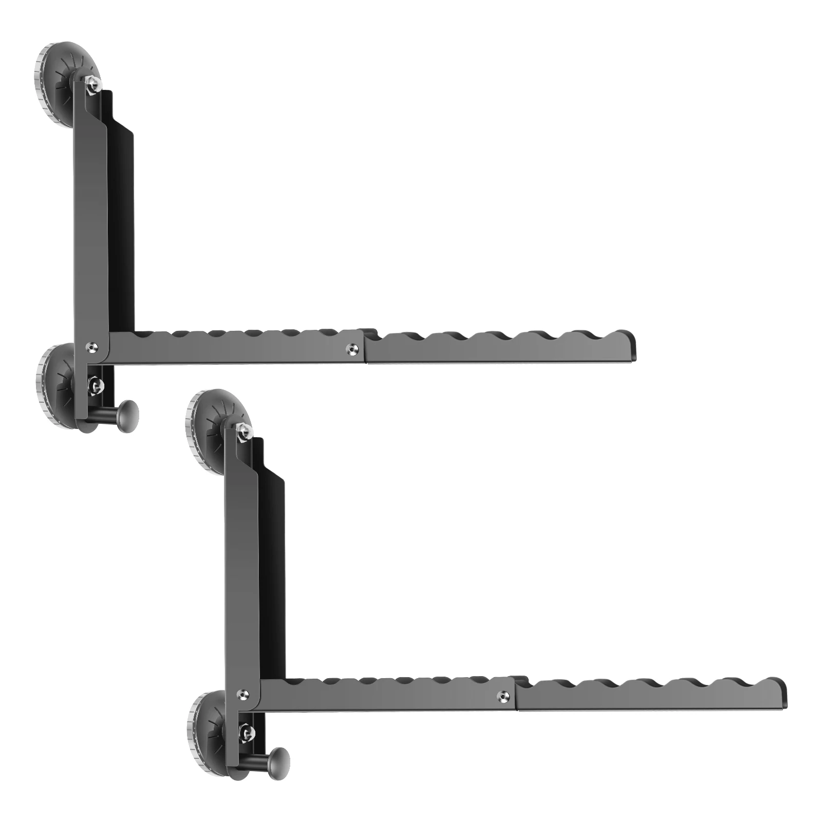 2PCS Wall Mount Indoor and Outdoor Retractable Aluminum Cloth Drying Rack Folding Clothes Hanger Space Saving for Bathroom Home