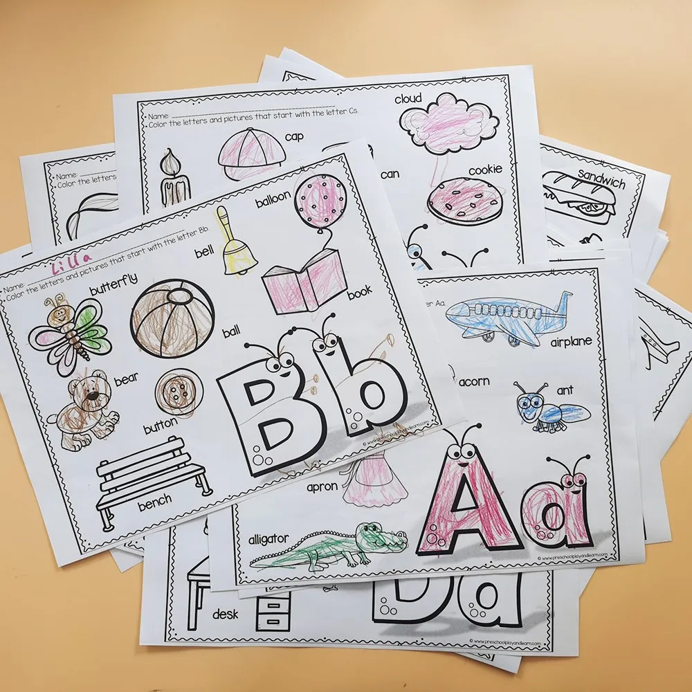 English Learning Kids Books | English Alphabet | Preschool Book |  Worksheets | Abc Books - 26 - Aliexpress