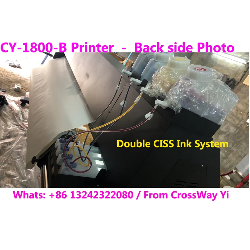 고해상도 2880 DPI 야외용 디지털 배너 비닐 프린터 CY1800 (엡손 I3200 XP600 헤드 장착)