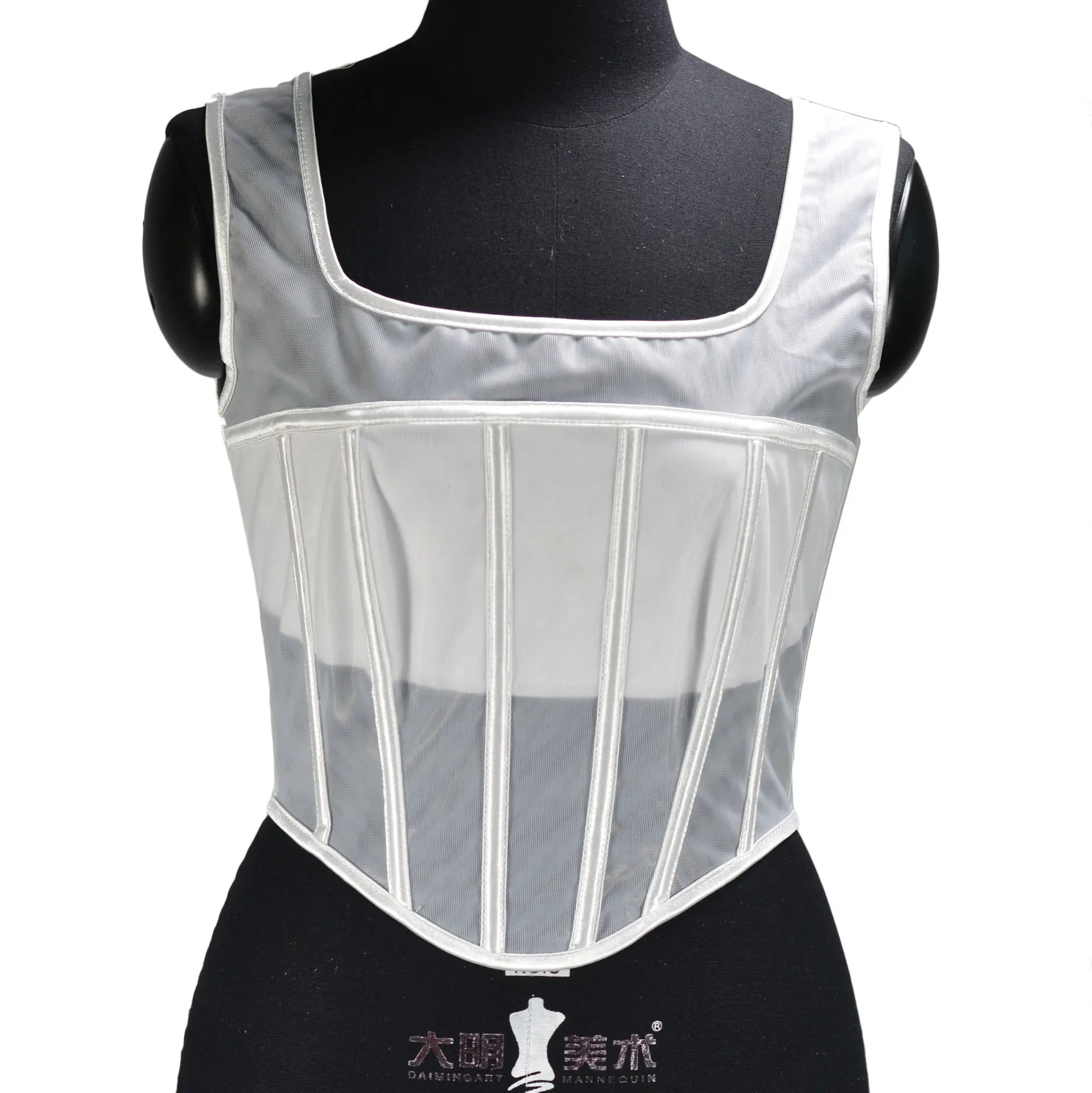 

Women's Sexy Fish Bone Chest Mesh Versatile Corset Set Top Corset Underbust Vintage Corset Top