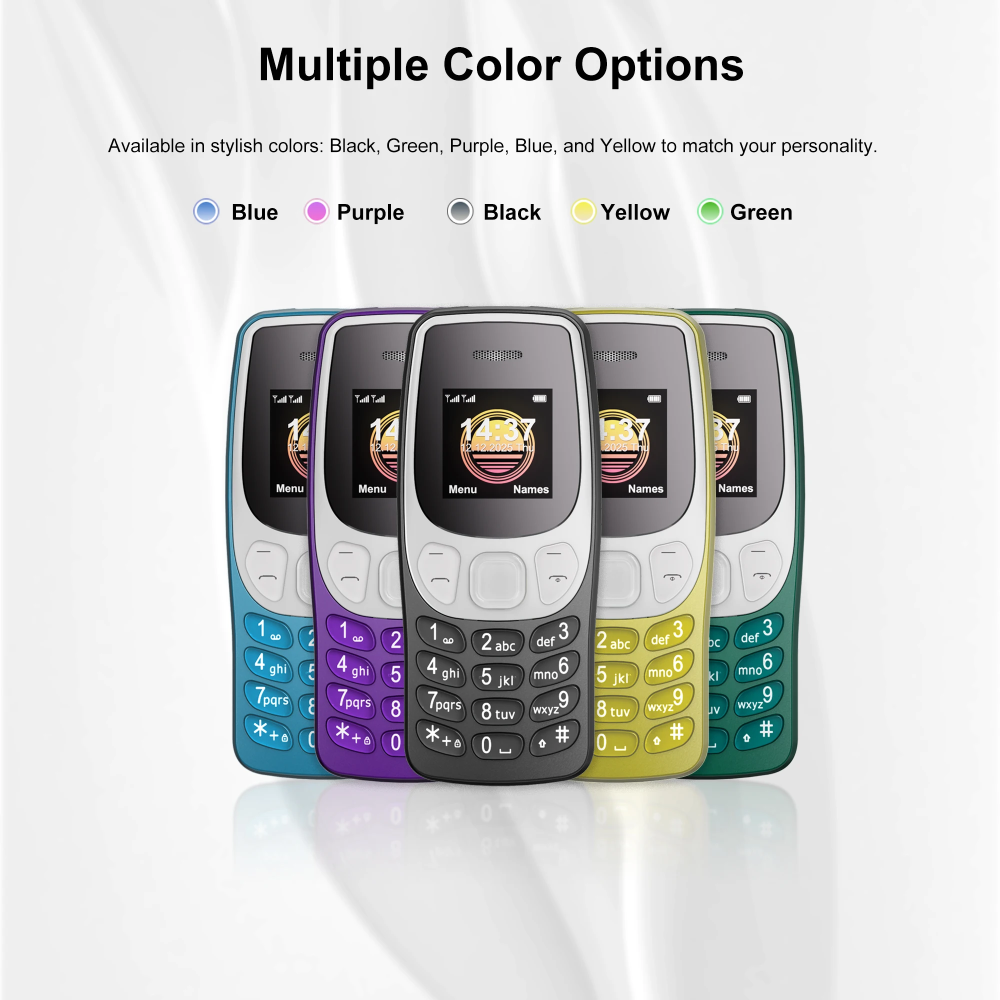 SERVO BM80 Super Mini Mobile Phone 2 SIM Card Bluetooth Dialer Blacklist Speed Dial Magic Voice 0.85" Screen 2G Small Cellphones