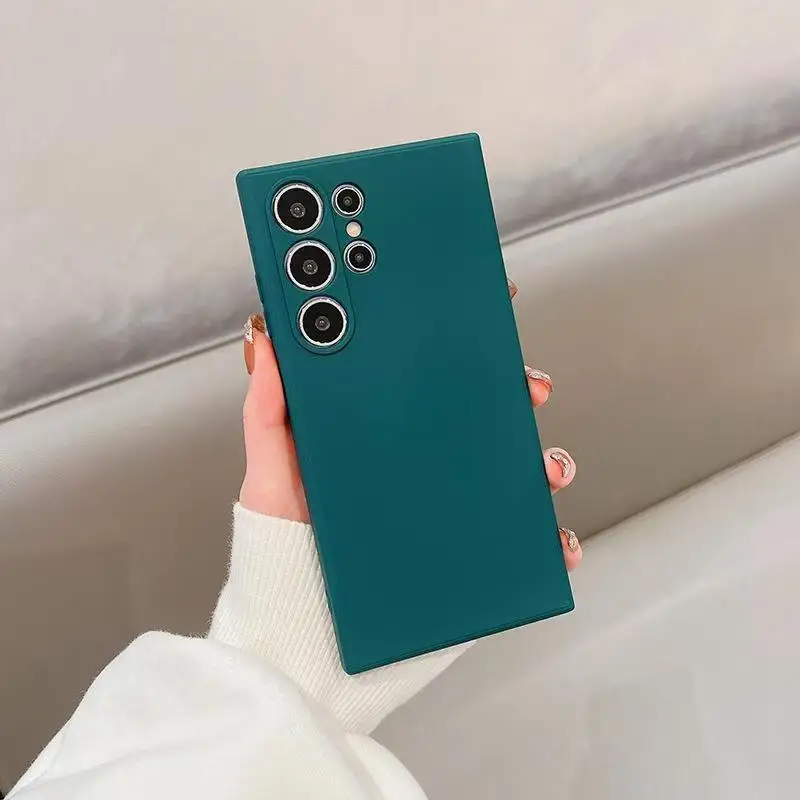 Luxury Matte Silicone Shockproof Phone Case - Elegant and Durable Back Cover