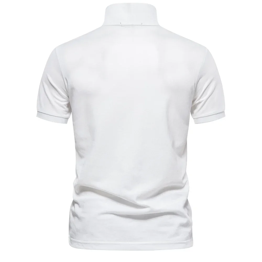 Men’s basic short sleeve polo top for warm weather