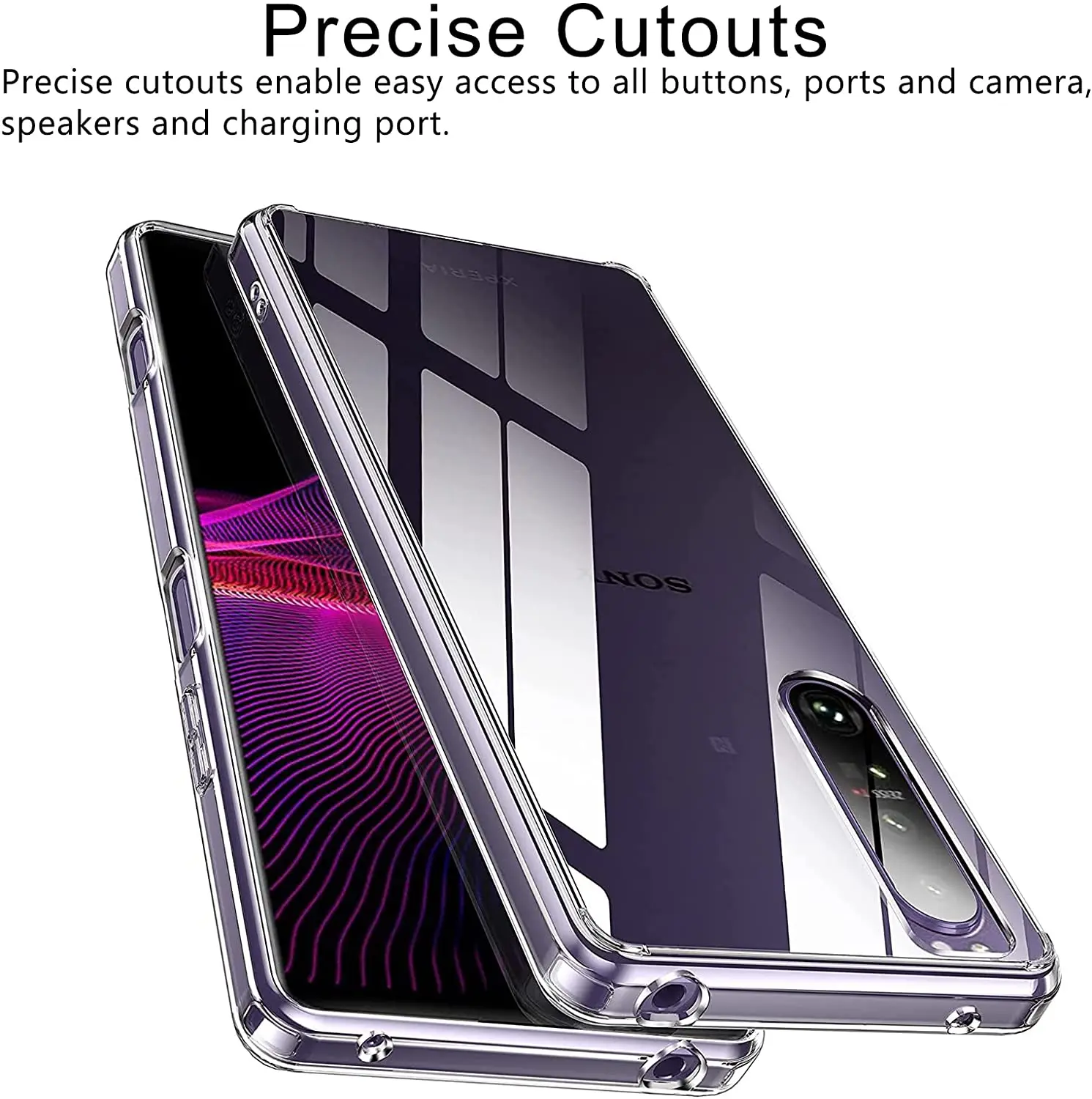 Ultradünne, weiche, transparente TPU-Hülle für Sony Xperia 1VI 10VI 1V 5V 10V 10III 5111 1III 1II 10II 5II 5IV 10IV 1IV 5 1 Couqe Funda – Detail 7