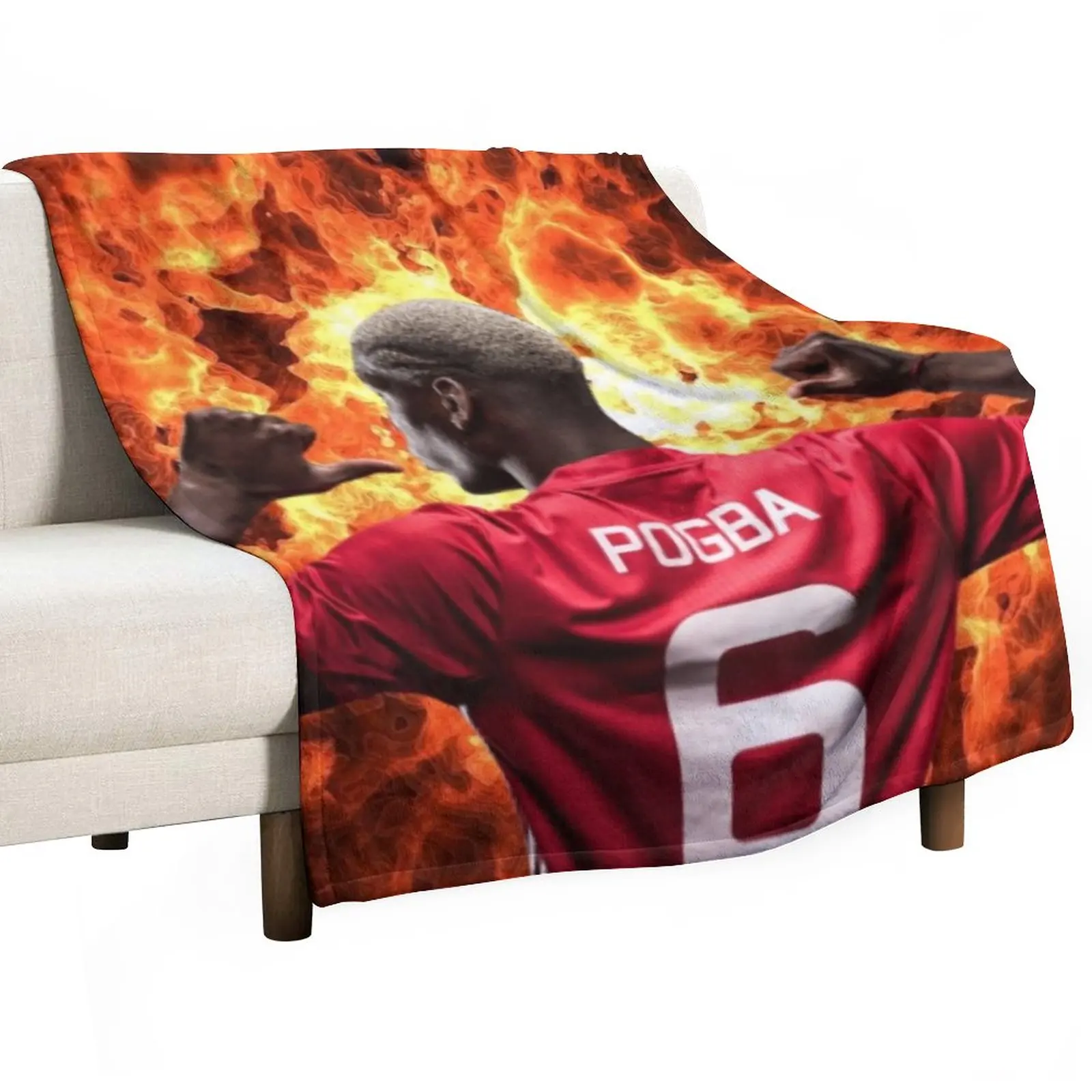 

Paul Pogba Art Throw Blanket Summer Giant Sofa Flannels Blankets