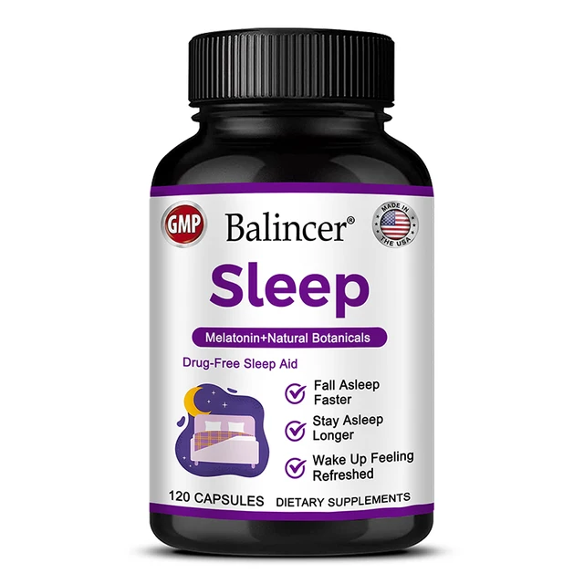 8636-5137c5.jpg Sleep Supplement - Melatonin + Natural Plant Extracts, Promotes Healthy Sleep Cycles, Supports Immune Health, Antioxidant