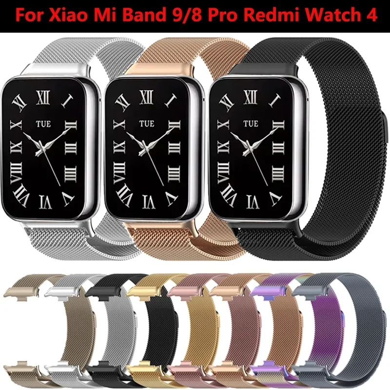 Milanese Loop Strap: Metal Magnetic Bracelet Smart Watchband