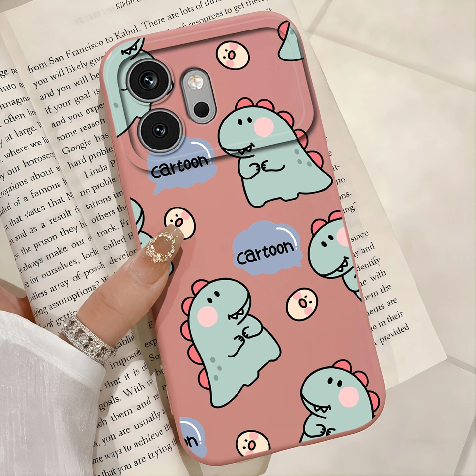 Multicolor Hearts Print Liquid Silicone Soft Shockproof Protective Phone Case