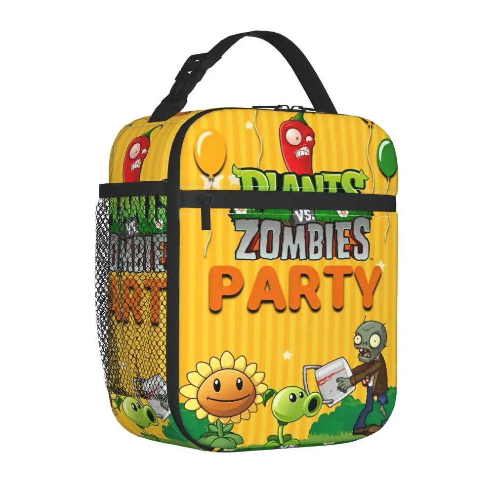 Game Funny Plants-vs-Zombies Merch Isolierte Lunchtasche für Büro, Lebensmittelbox, tragbarer Kühler, Thermo-Gemüsedruck, Lunchboxen – Detail 11