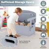 Comfort Corner, Kids Table and Chair Set,Convertible Toy Storage Bench with Built-in Handle for Kindergarten,Preschool,Kids Room 3