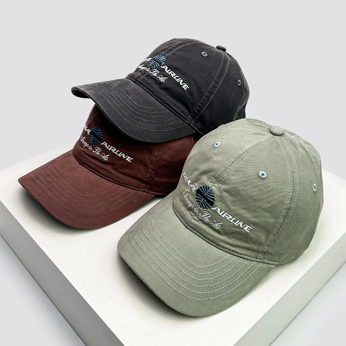 Neue Unisex Koreanische Retro Buchstaben Stickerei Baseball Hüte Atmungsaktive Casual Sonnenschirm Schirmmützen Vielseitig Persönliche Mode ins