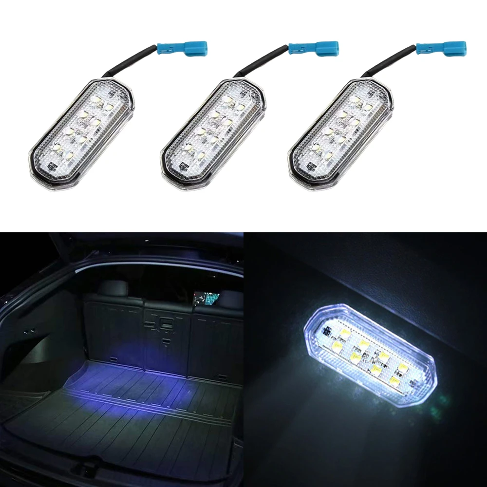 For Tesla Model Y 12V 15lm Waterproof Car 8 LED Lights Luggage Trunk