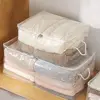 Transparent Quilt Storage Bag Large Capacity Waterproof Clothes Storage Organiser with Handle Dustproof Clothes Storage Bag 5