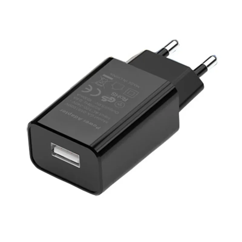 Compact 5V 1A USB Wall Charger with EU Plug - Universal Travel Adapter