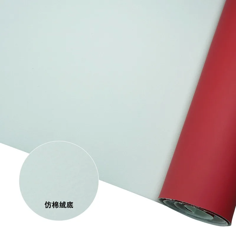 137CM X 90CM 일반 직조 매트 PU 1.0mm 모조 린트 바닥, 부드러운 수하물 선물 포장 가죽 직물 도매