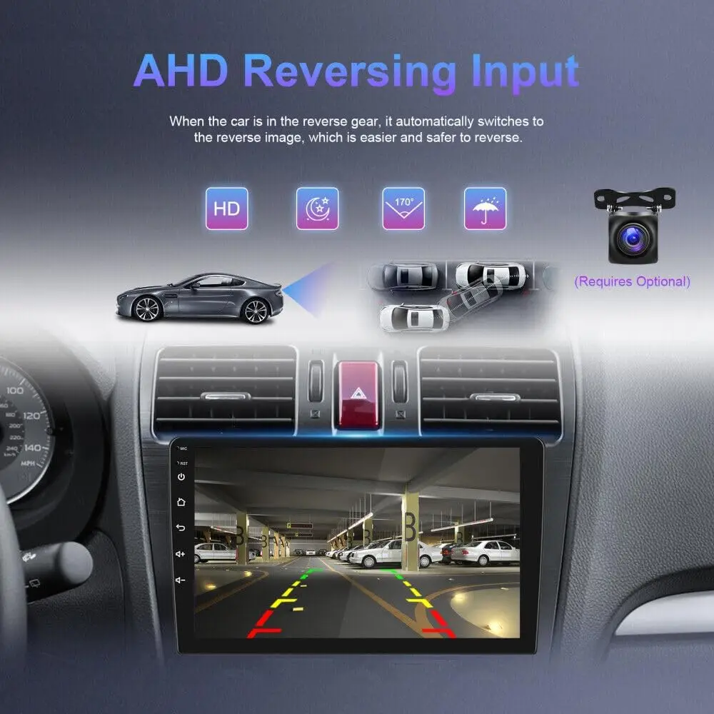Android Car Stereo GPS Navigation Radio WiFi Bluetooth