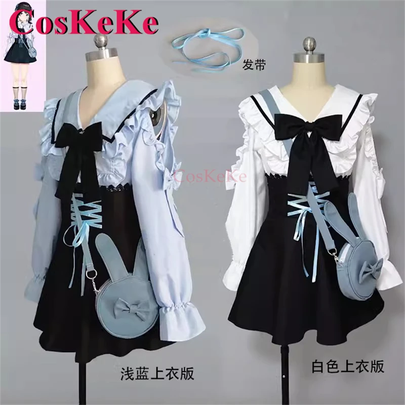 

CosKeKe Tsukino Mito Cosplay Anime Vtuber Costume Fashion Sweet Lovely Nifty Daily Wear Dress Activity Party Role Play Clothing