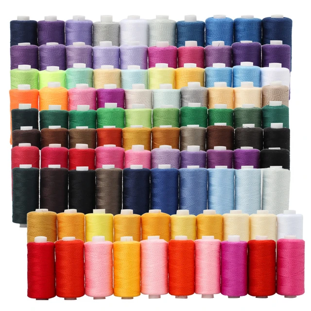 42Colors/set Multicolor Polyester Sewing Threads For Sewing 1000 Yards  Polyester Sewing Thread DIY Hand Machine Sewing Accessory - AliExpress