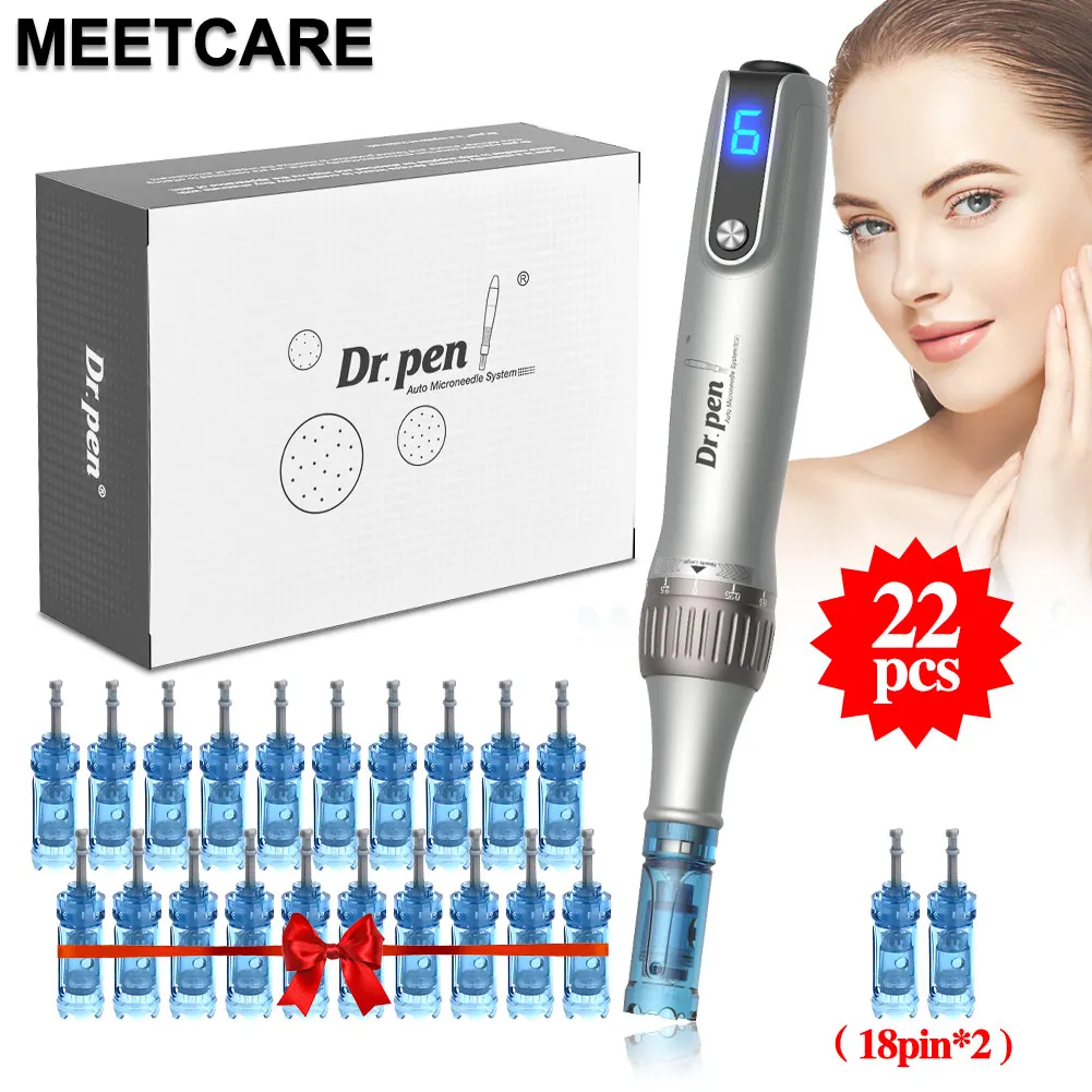 Original Dr Pen Ultima M8S Professional Wireless Derma Microneedling Pen or Cartridge Needles Microneedle Therapy Hair Growth