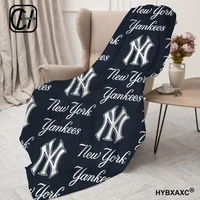 Baseball Team Logo Flannel Blanket for Kids Soft Comfortable Blankets Home Travel Blanket High Quality 1