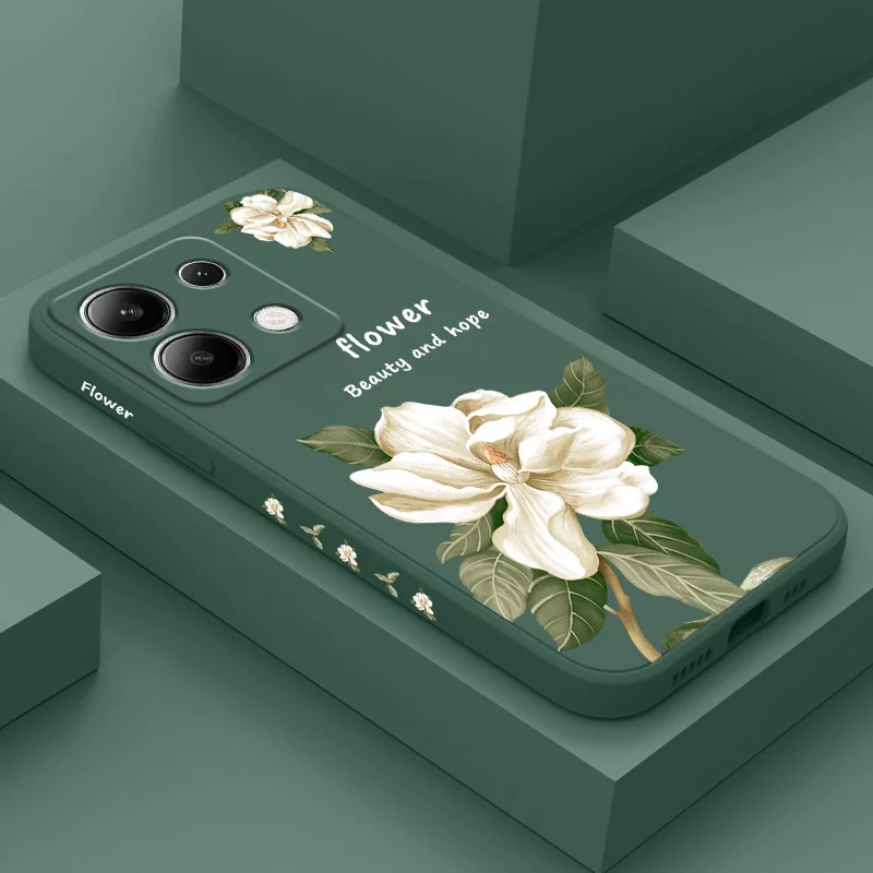 Magnolia Blossom Liquid Silicone Phone Case