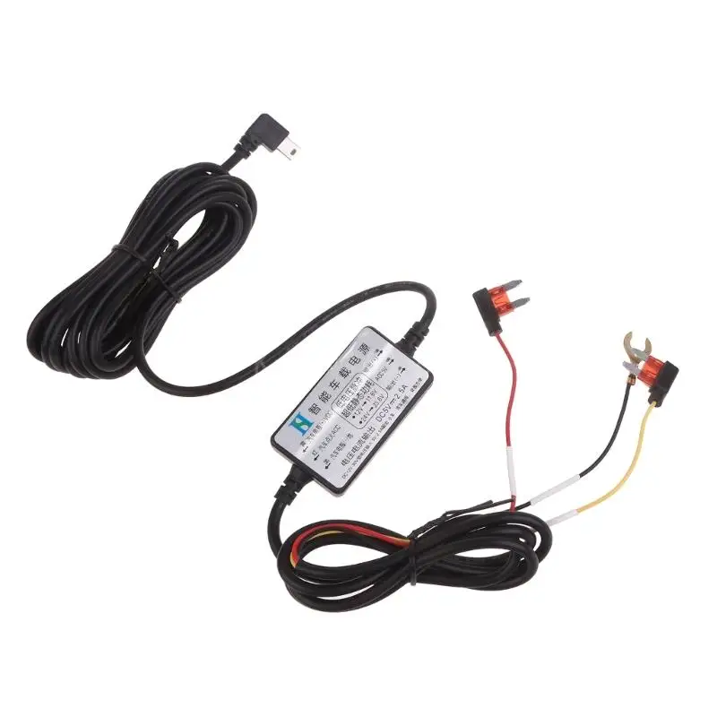 

Car DVR Exclusive Power Box Cable 3-Wire 12V~30V to 5V 2.5A Mini USB Cord Wire